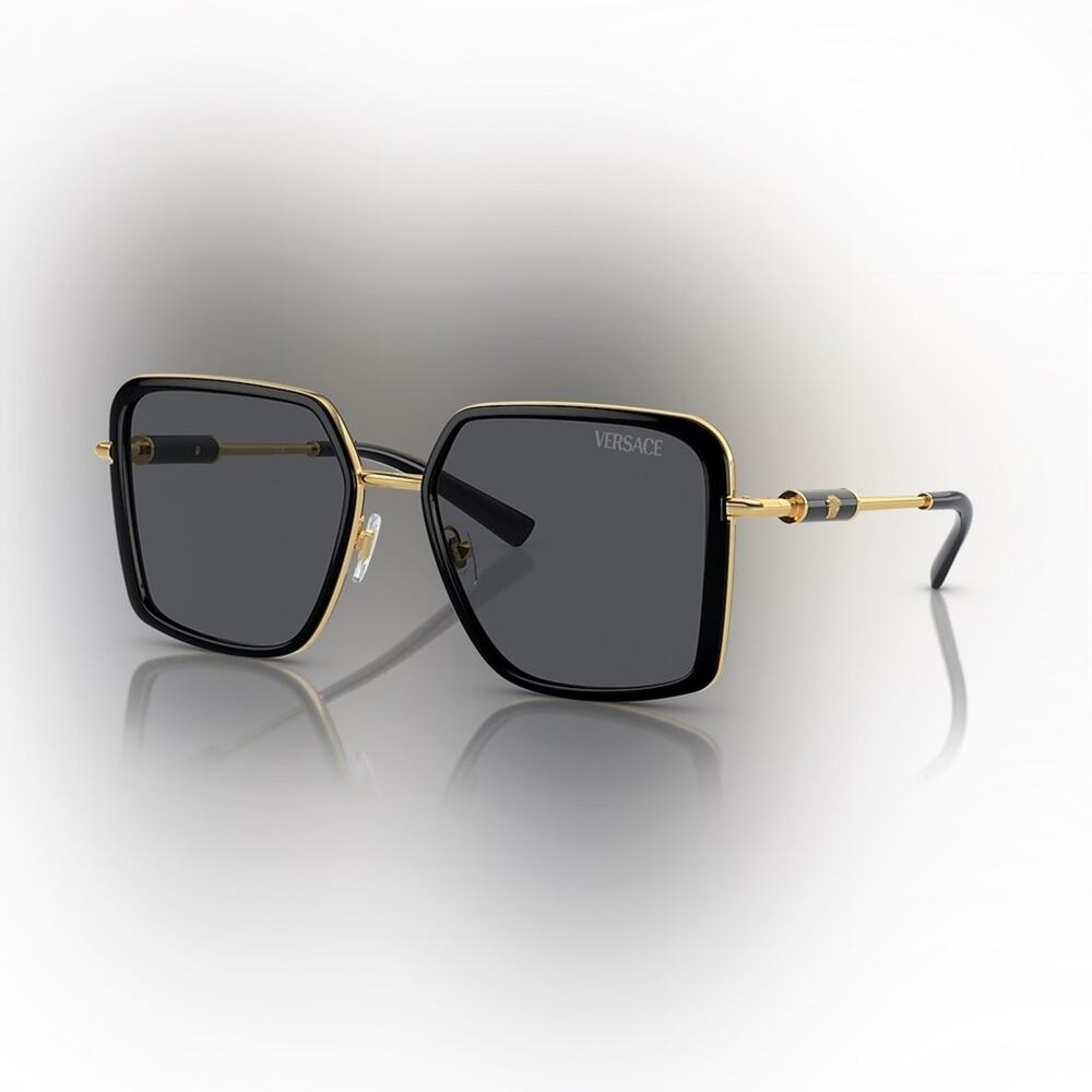 Versace Sunglasses in Black and Gold VE2261 new